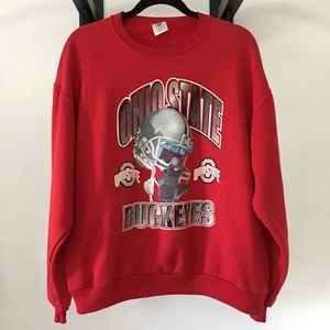 Ohio State Red Crewneck Size Large